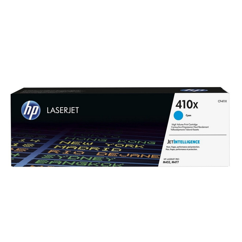 превью Картридж лазерный HP 410X CF411X гол. пов. емк. для HP CLJ M377/M45... 