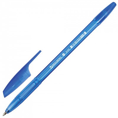 Ручка шариковая BRAUBERG «X-333», СИНЯЯ, корпус тонированный, узел 0.7 мм, линия письма 0.35 мм