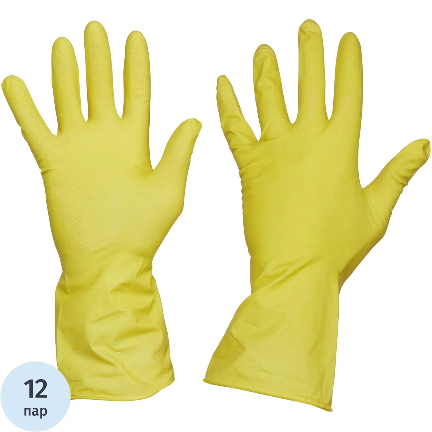 превью Перчатки резиновые AVIORA (402-566) р. S 12пар/уп