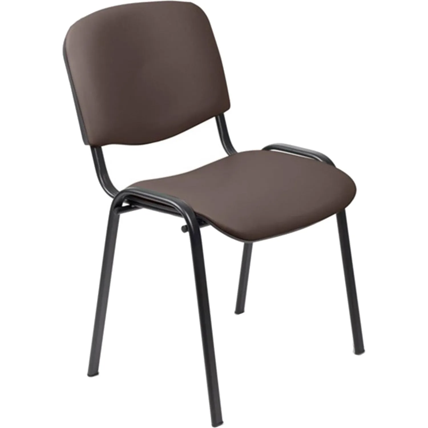 превью Стул офисный Easy Chair Изо коричневый (искусственная кожа, металл) (550725)