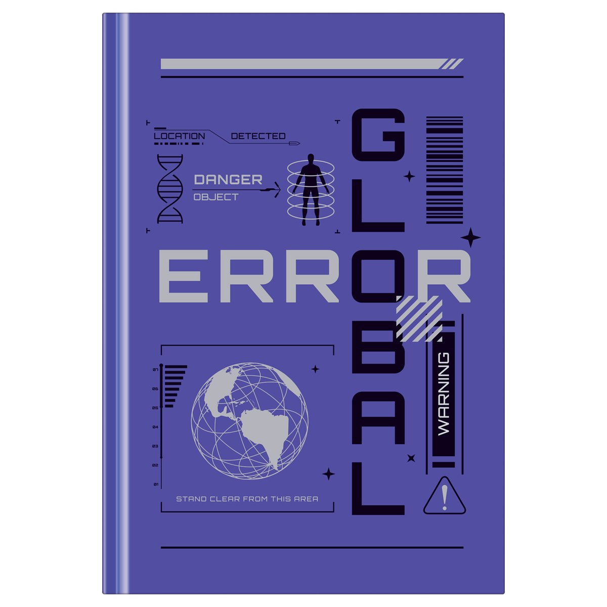 превью Ежедневник недатированный А5, 160л., 7БЦ BG «Global error», глянцевая ламинация