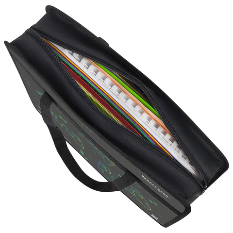 Папка на молнии с ручками BRAUBERG А4, 1 отделение, пластик, 80 мм, «Пиксельный геймапд»