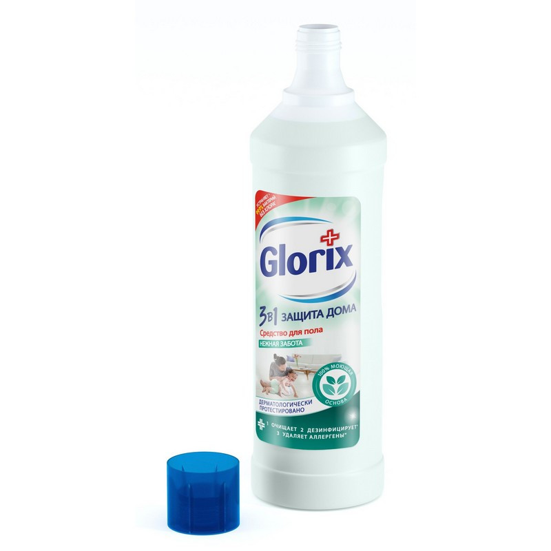 Средство для мытья пола Glorix Нежная забота 1 л