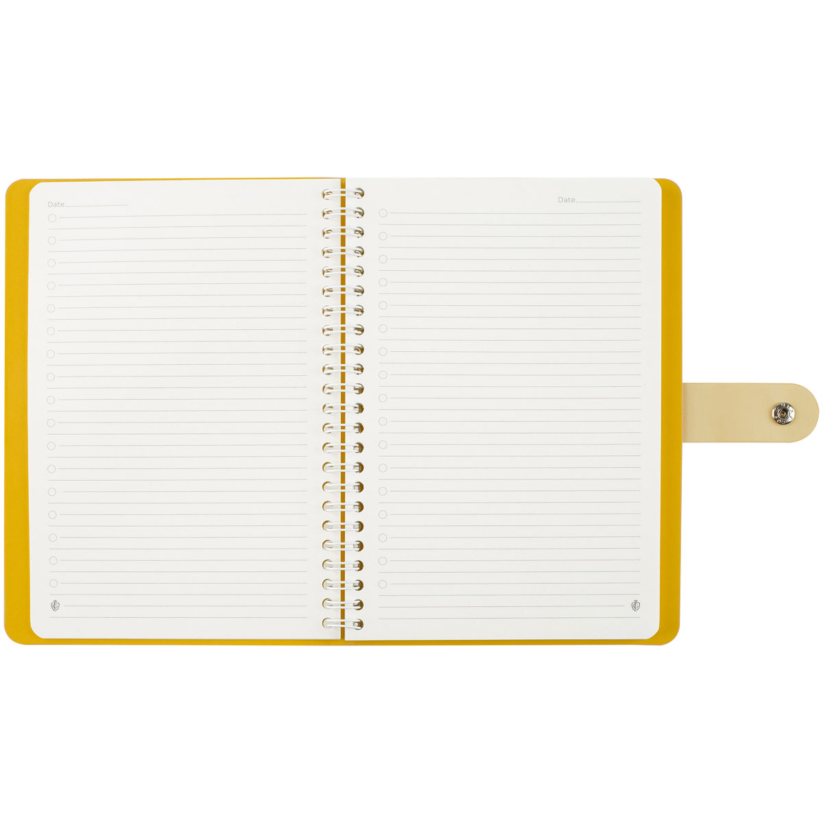 Записная книжка А5 96л. ЛАЙТ, кожзам, скрытый гребень, Greenwich Line «Pastel. Yellow», блок в линию