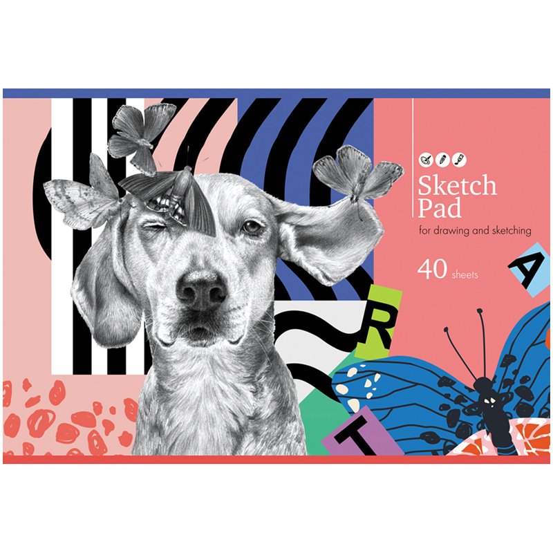 Альбом для рисования 40л., А4, на скрепке BG «Animal picture»