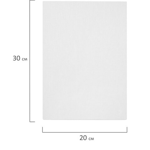 Холсты на картоне НАБОР 5 штук (20×30 см), хлопок, 280 г/м2, грунт, BRAUBERG ART CLASSIC