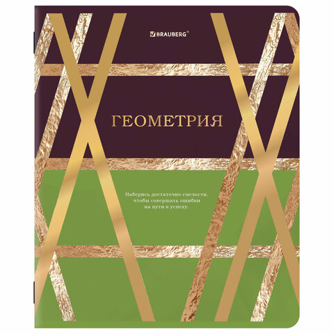 Тетради предметные, КОМПЛЕКТ 12 ПРЕДМЕТОВ, 48 л., матовая ламинация, фольга, BRAUBERG «GOLDY»