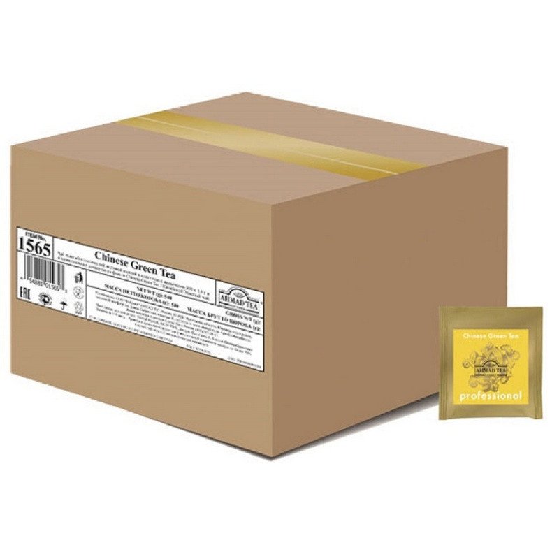 Чай AHMAD «Chinese Green Tea» Professional, зеленый, 300 пакетиков с ярлычками по 1.8 г