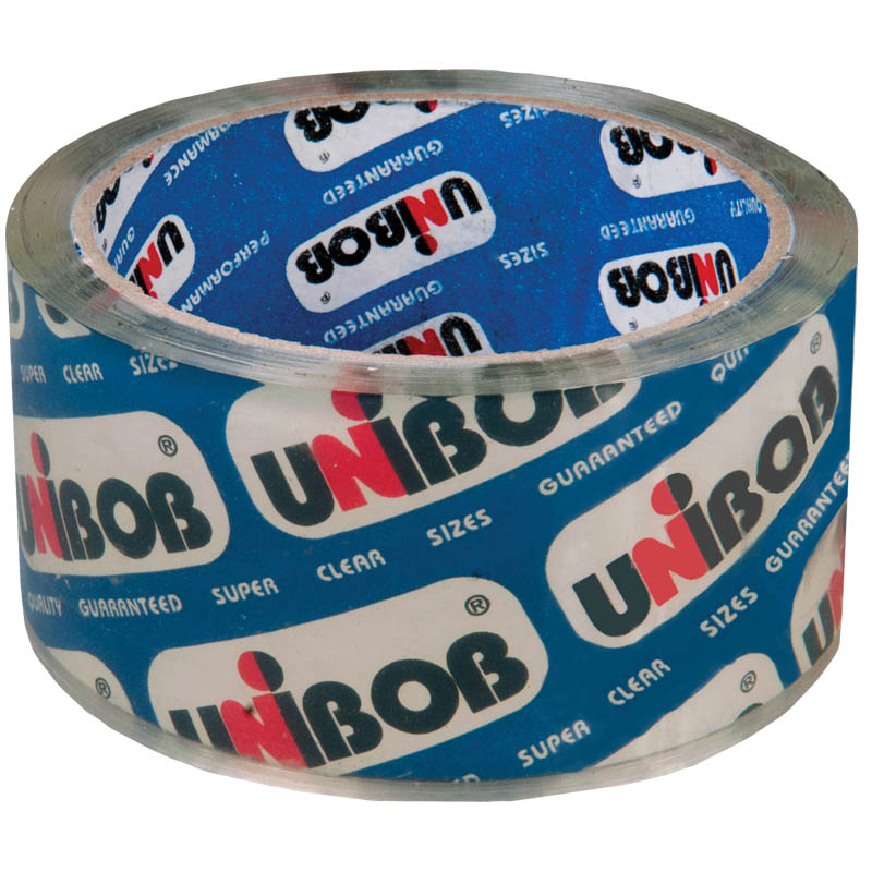 превью Клейкая лента упаковочная Unibob, 48мм*50м, 45мкм, крист. чистая ИУ