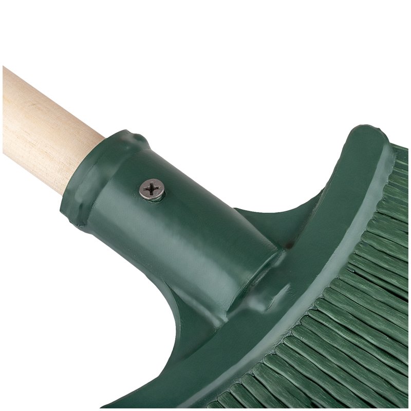Метла OfficeClean, для улицы, плоская веерная, с деревянным черенком 120см