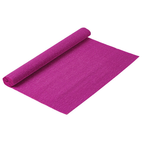 Бумага гофрированная (ИТАЛИЯ) 140 г/м2, цикламен (972), 50×250 см, BRAUBERG FLORE