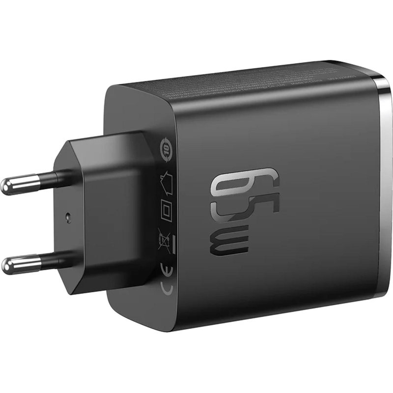 Зарядное устройство сетевое Baseus Cube Pro USB-Cx2+A 65W черный