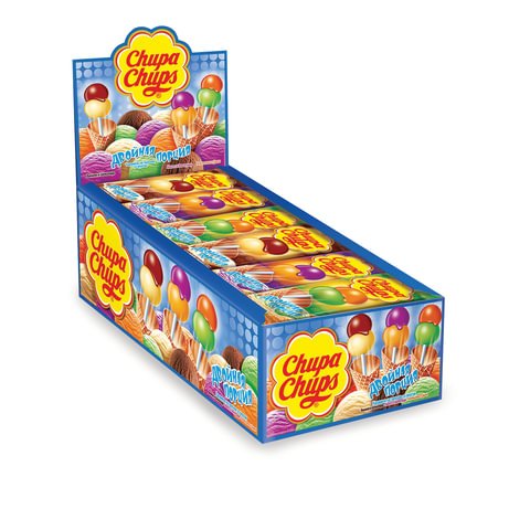 Карамель CHUPA CHUPS (Чупа-Чупс) двойная порция, ассорти 3-х вкусов, 17 г