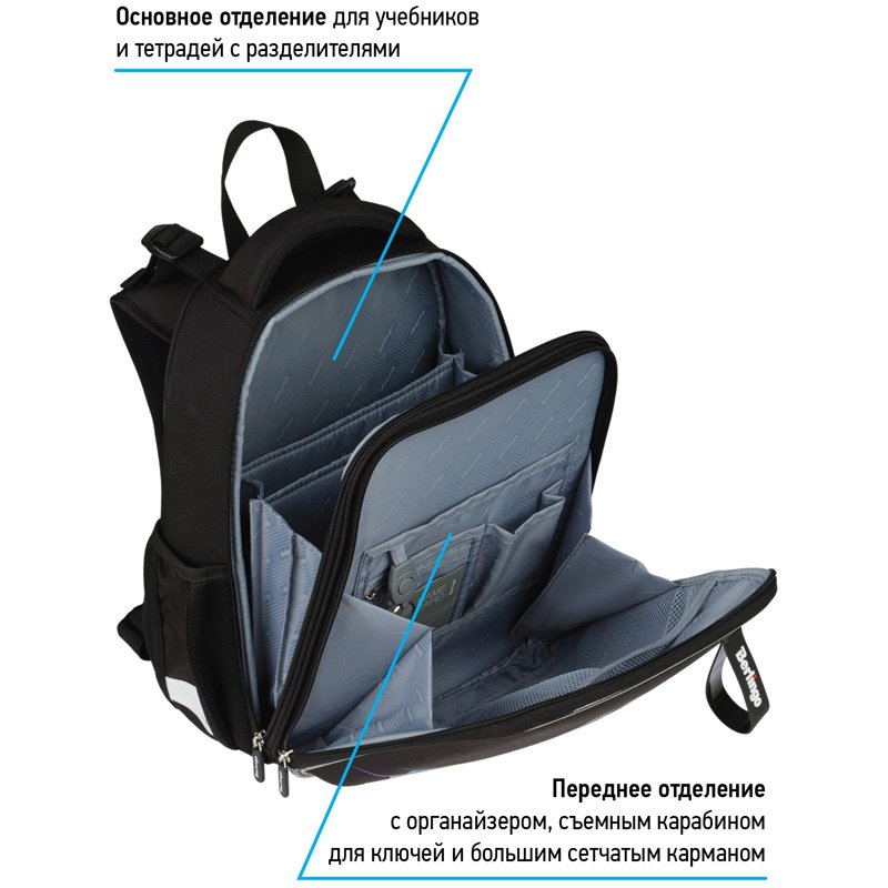 Ранец Berlingo Expert «Skyline» 37×28×16см, 2 отделения, 2 кармана, анатомическая спинка
