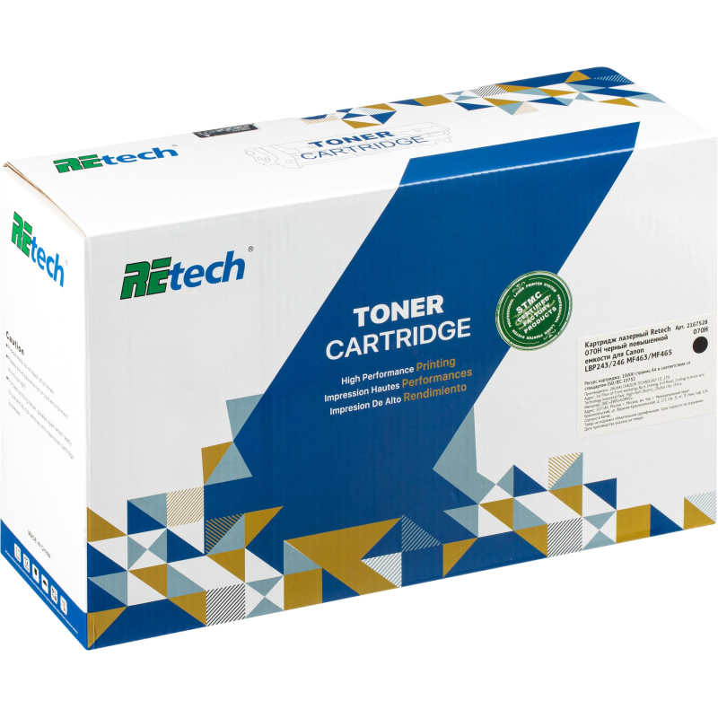 Картридж лазерный Retech 070H чер. пов. емк. для Canon LBP243/246 MF463/MF465