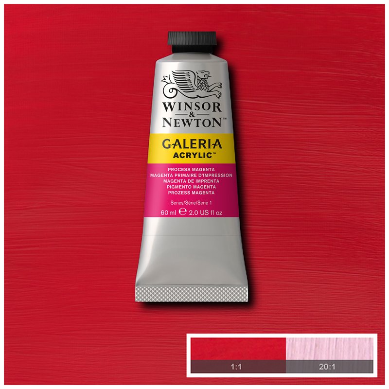 Краски акриловые Winsor&Newton «Galeria», 60 мл, туба, обработанный красный анилин