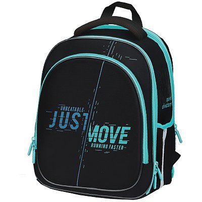 Ранец Berlingo Expert Light облегченный «Just move» 38×28×15см, 3 отделения, 2 кармана, анатомическая спинка