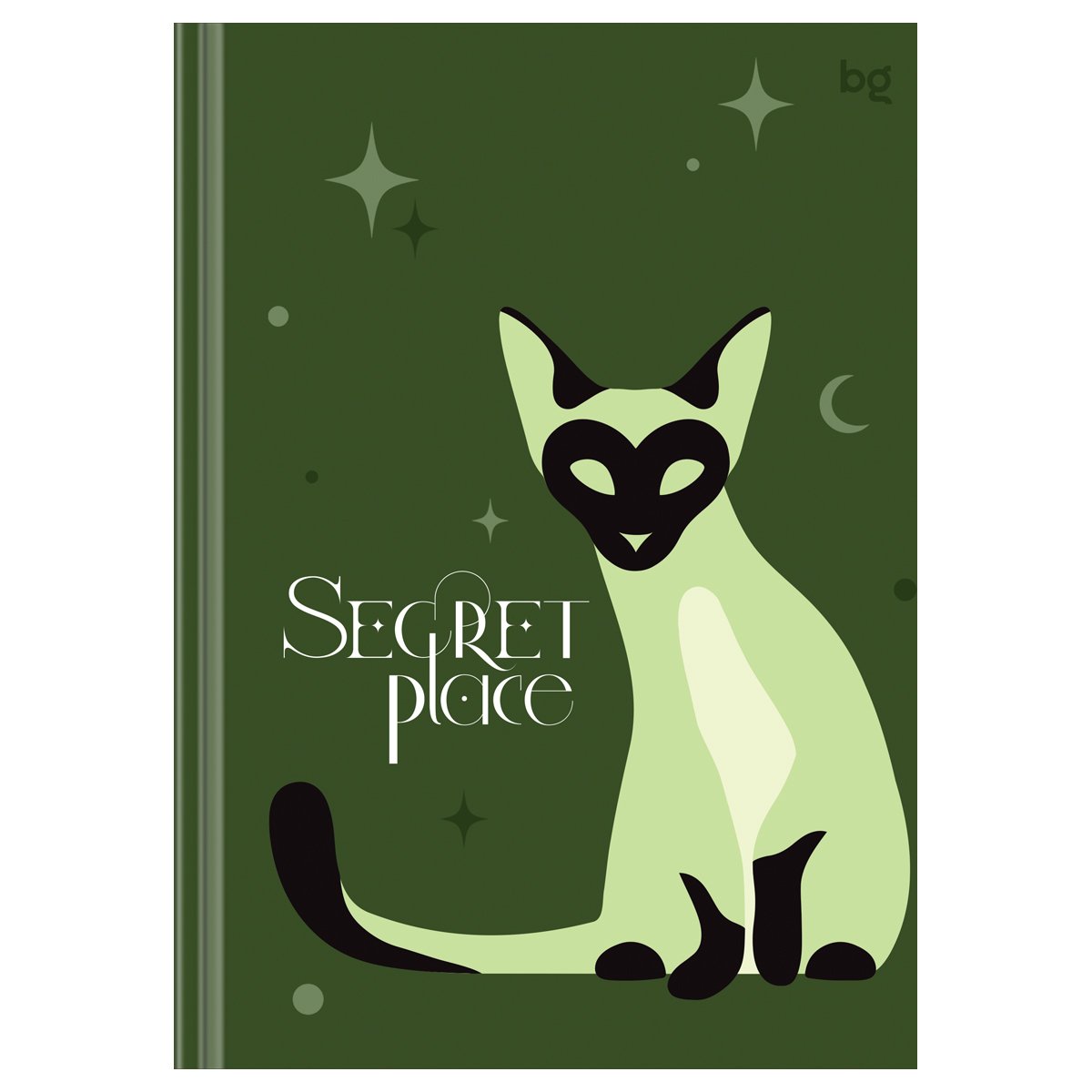 превью Записная книжка А5 80л. BG «Secret place», матовая ламинация, выб. лак, блок в точку, 100г/м2