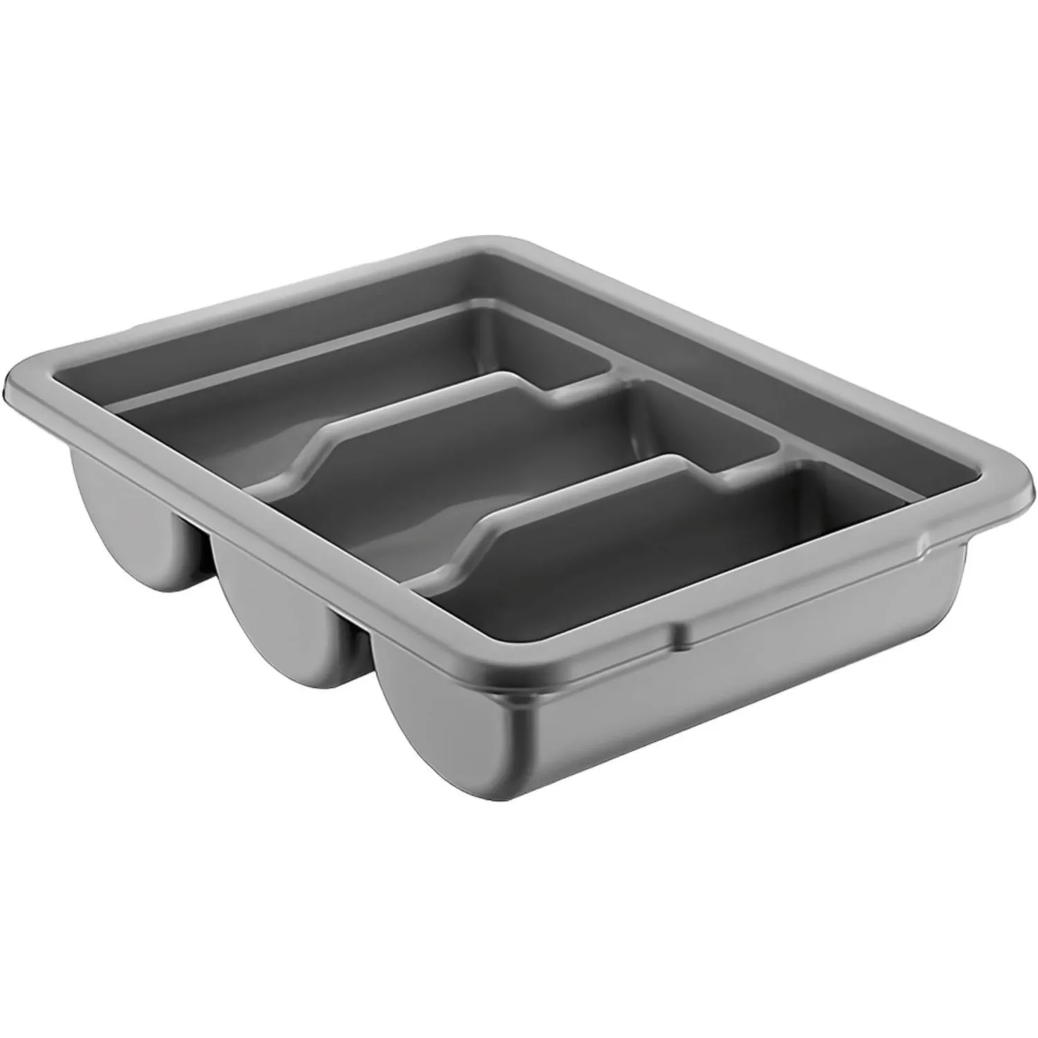 Лоток для столовых приборов Gastroplast пластиковый 40x29 серый