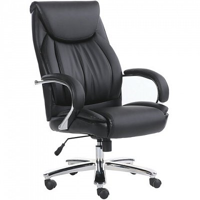 Кресло офисное BRABIX PREMIUM «Advance EX-575», хром, экокожа, черное