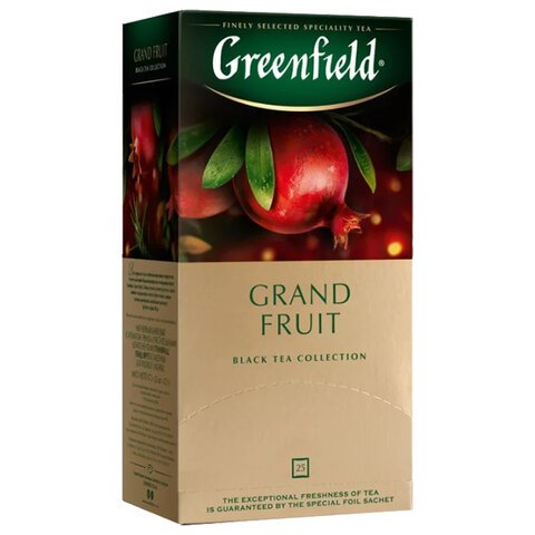 Чай Greenfield Grand Fruit черный с гранатом 25 пакетиков