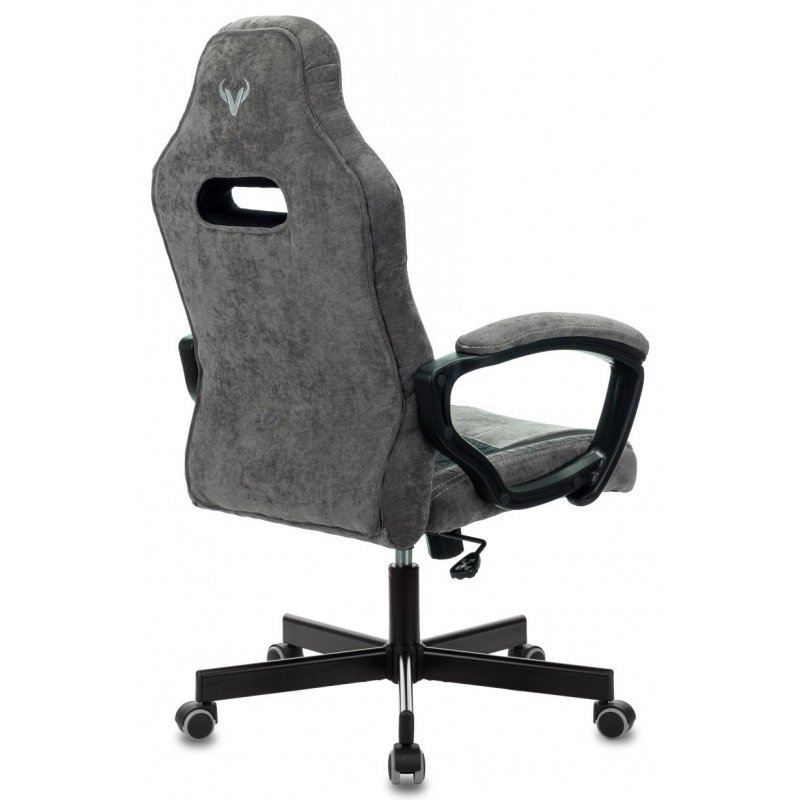 Кресло игровое Бюрократ VIKING 6 KNIGHT B FABRIC, ML, ткань черный/серый, топ-ган (до 180кг)