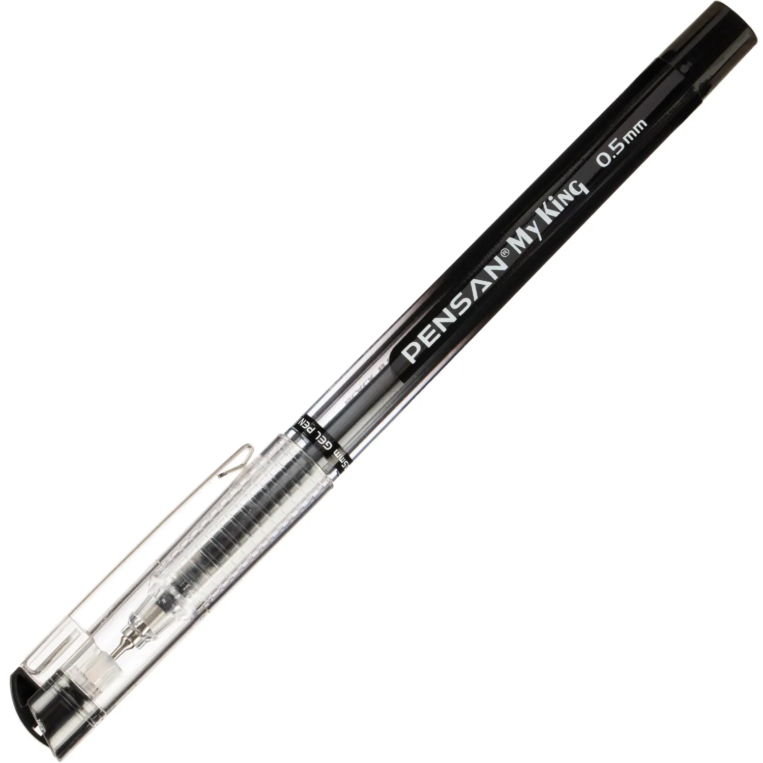 Ручка гелевая неавтомат. MY-KING GEL PEN METAL CLIP 0.5мм, черный