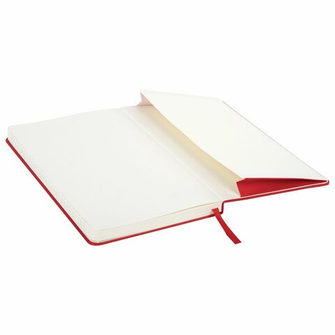 Блокнот А5 (130×210 мм), BRAUBERG ULTRA, балакрон, 80 г/м2, 96 л., линия, красный