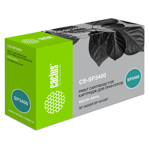 превью Тонер-картридж CACTUS (CS-SP3400) для RICOH Aficio SP3400N/SP3400SF/SP3410SF, ресурс 5000 стр. 