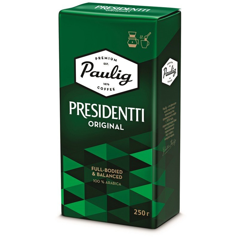 Кофе Paulig Presidentti Original молотый, 250г арт. 20561 - купить в ...