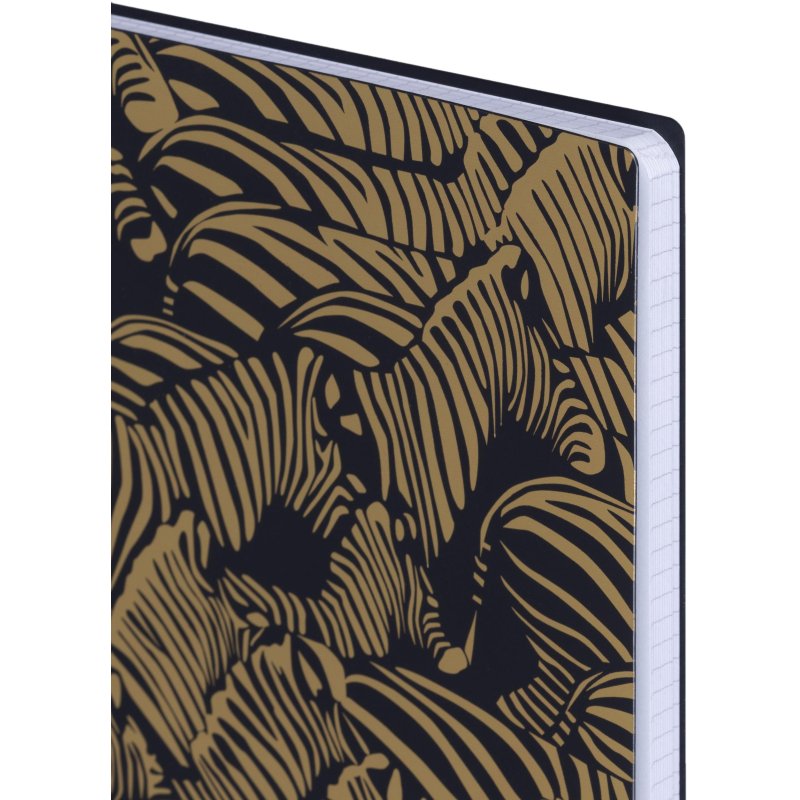 Бизнес-тетрадь Attache Selection Zebra А4.96л, кл, спир, пластик, тон. бл