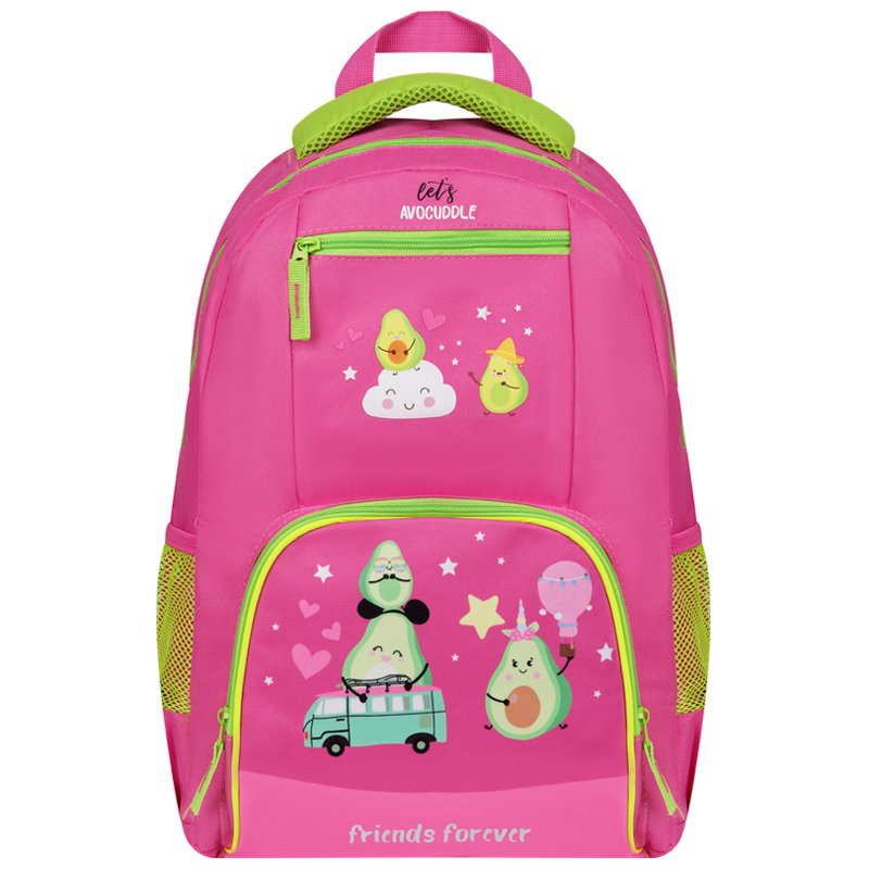 Рюкзак ArtSpace School «Avocado», 44×31×16см, 1 отделение, 4 кармана, уплотненная спинка