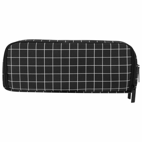 Пенал-органайзер BRAUBERG, 2 откидные планки, полиэстер, 23×9×7 см, «Checkered»