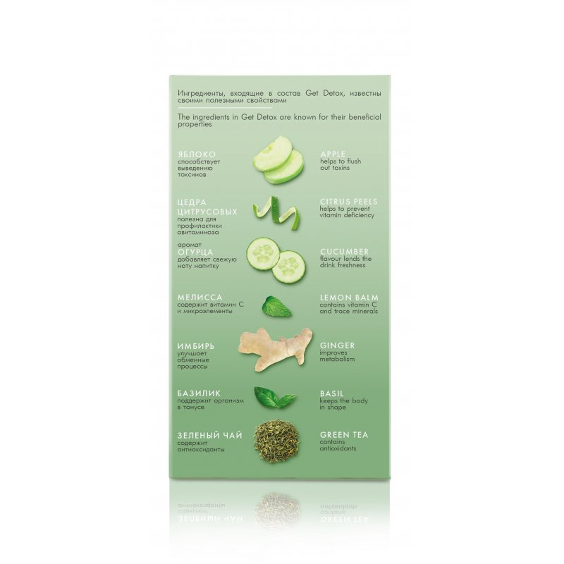 Чай Tess Get Detox revitalize&refresh зеленый 20 пакетиков