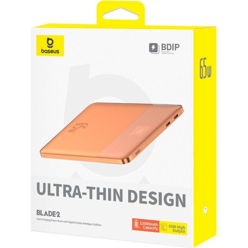 Внешний аккумулятор Baseus Blade2 DGT 12KmAh65W+каб OGWT BAS-P1006380173300