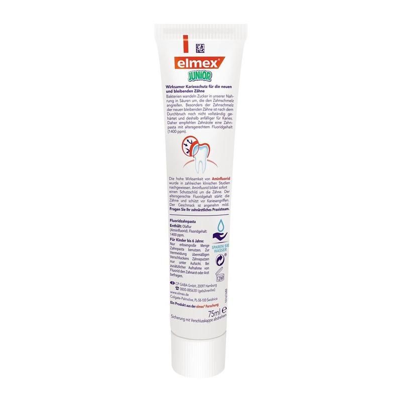 Зубная паста детская Colgate Elmex Юниор 6-12 лет 75 мл