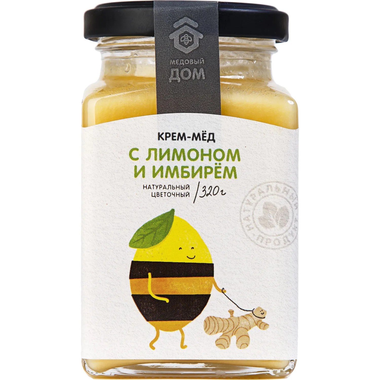 превью Крем-мёд Медовый Дом с лимоном и имбирём 320 г