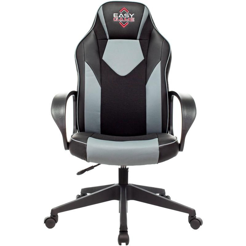 Кресло игровое Easy Chair Game-905 TPU серое/черное (экокожа, пластик)