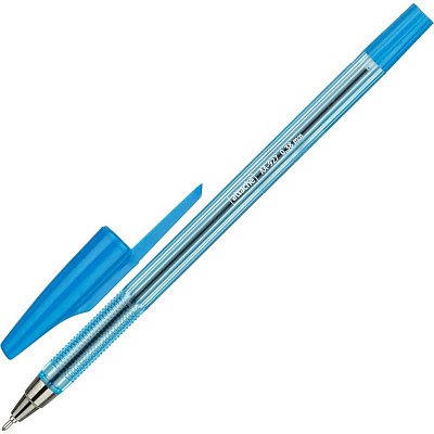 Ручка шариковая Attache AA-927 синяя (синий корпус, толщина линии 0.38 мм)