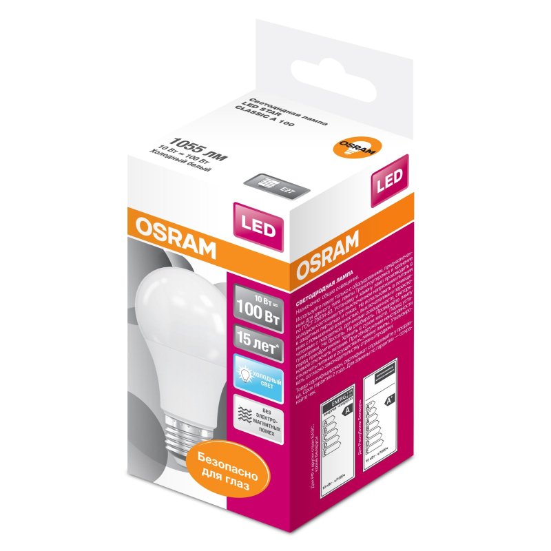 превью Лампа светодиодная Osram 10 Вт E27 грушевидная 4000 К нейтральный белый свет