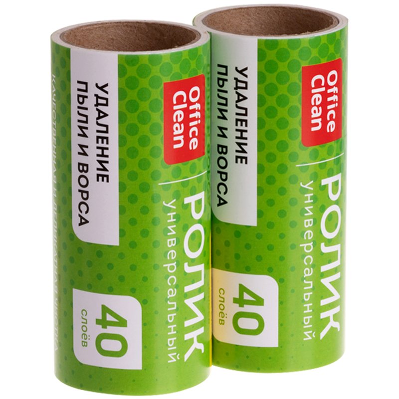 превью Сменный блок для чистящего ролика OfficeClean, 2шт., 40 слоев, европодвес