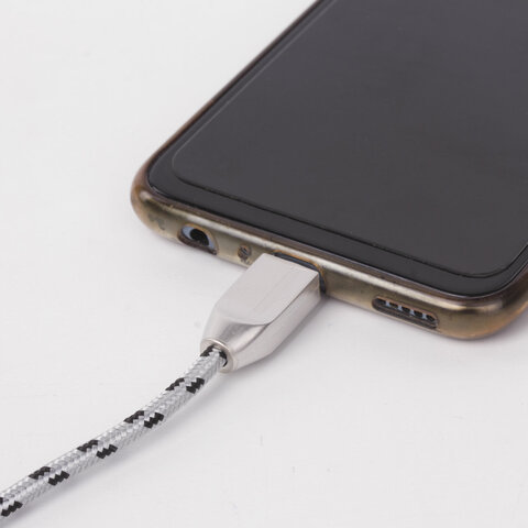 Кабель USB 2.0-micro USB, 1 м, SONNEN Premium, медь, передача данных и быстрая зарядка