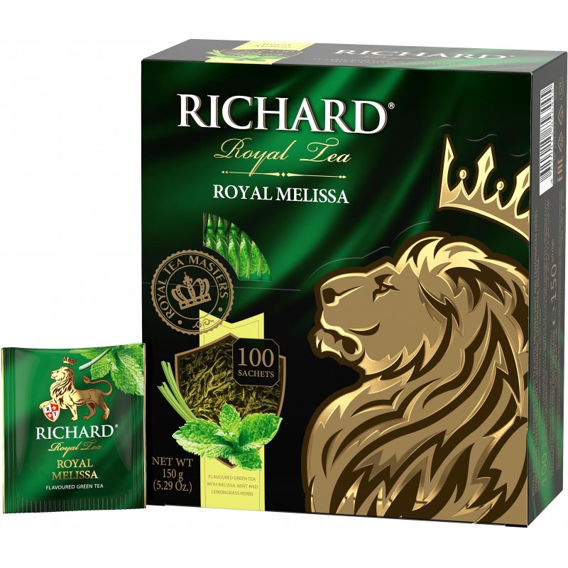 Чай Richard Royal Melissa зеленый 100 пакетиков арт. 1141983 - купить в ...