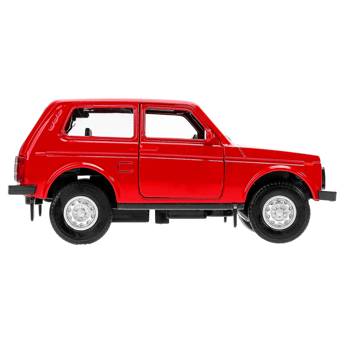 Машина игрушечная Технопарк «Lada 4×4», LADA, металл., 12см, красный, инерционная, с подвижными элементами