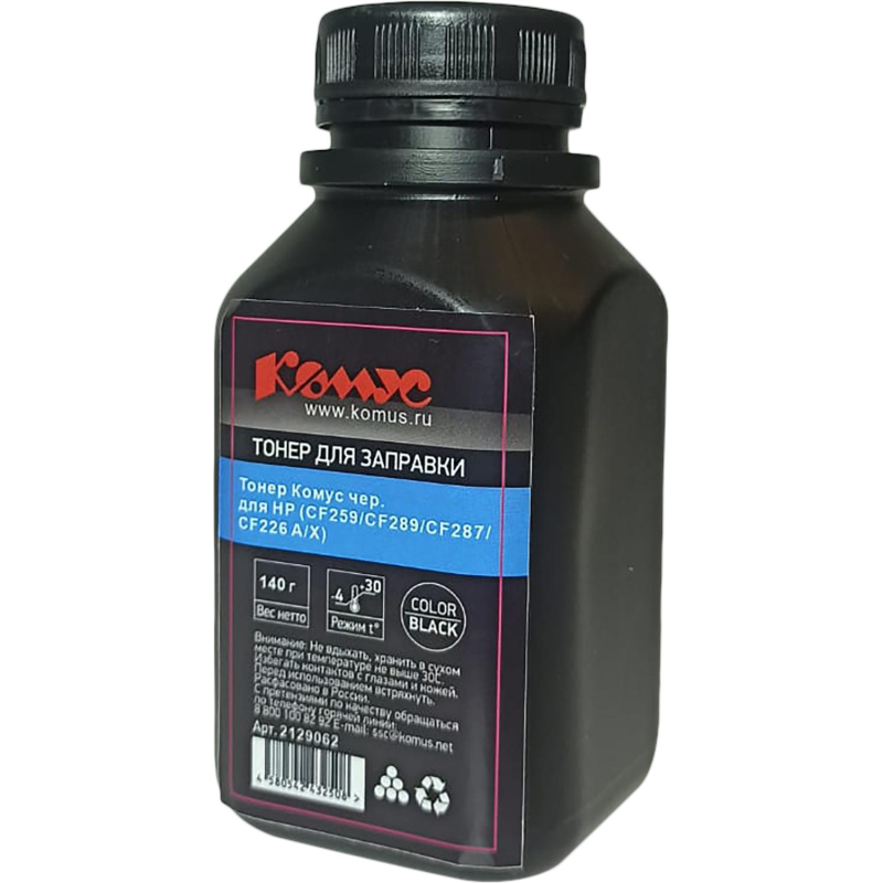 превью Тонер Комус чер. для HP (CF259/CF289/CF287/CF226 A/X) (140 г)