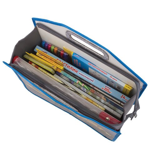 Папка с ручками ЮНЛАНДИЯ1 отделениепластик35×34х13 сммолния сверху«Proracing»270352