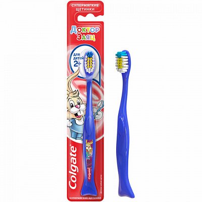 Зубная щетка детская (2+лет) COLGATE супер мягкая, ш/к 02618