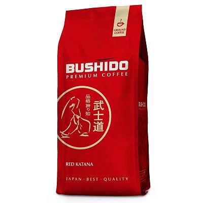 Кофе молотый Bushido Red Katana 227 г (вакуумный пакет)
