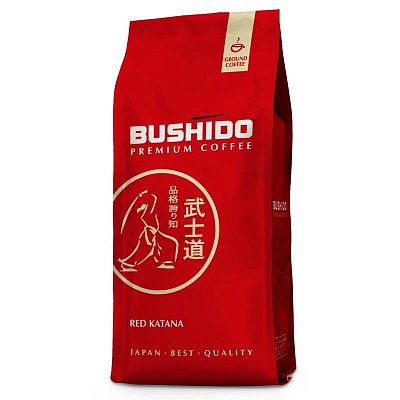 Кофе молотый Bushido Red Katana 227 г (вакуумный пакет)
