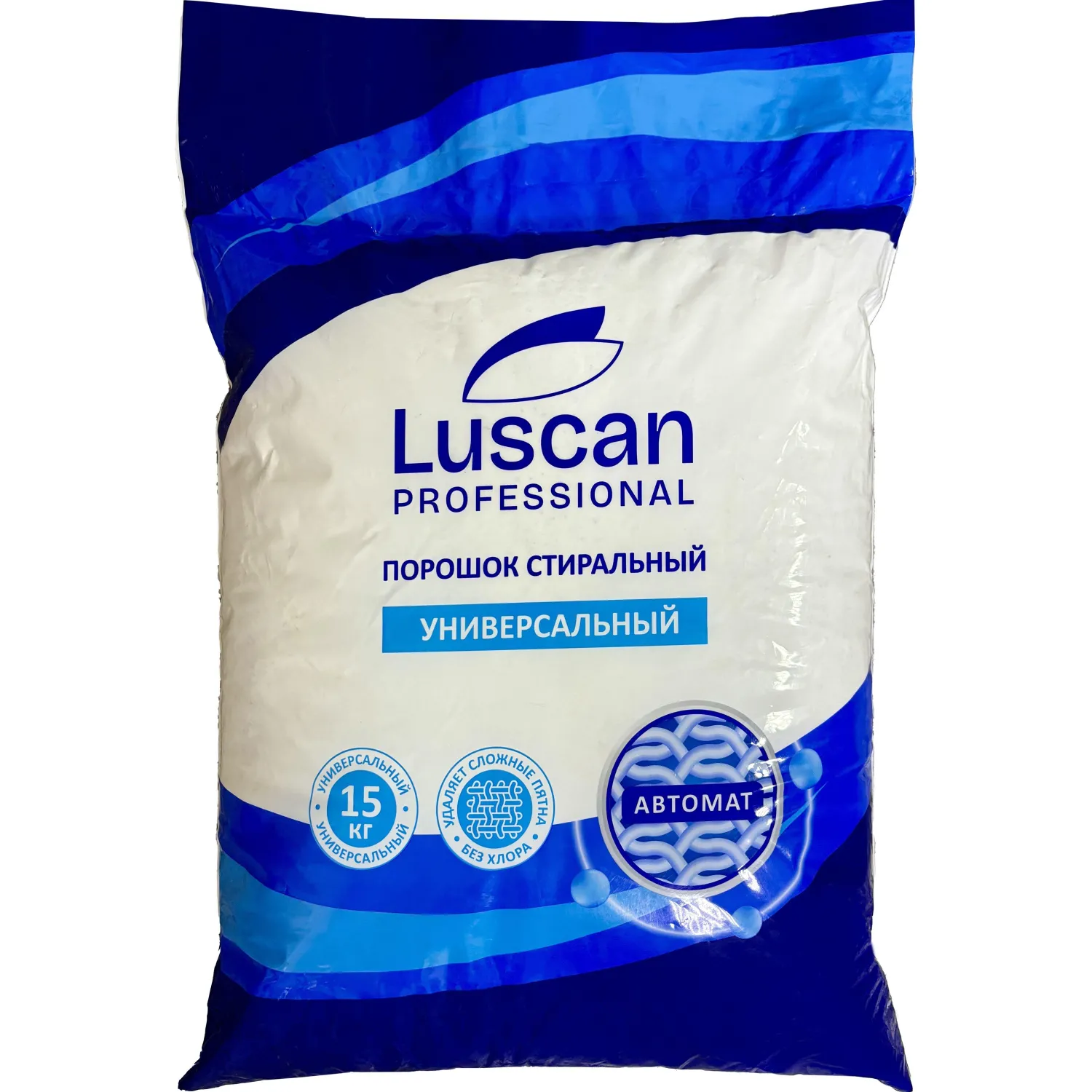 Порошок стиральный автомат Luscan Professional Универсальный 15 кг для белого и цветного белья